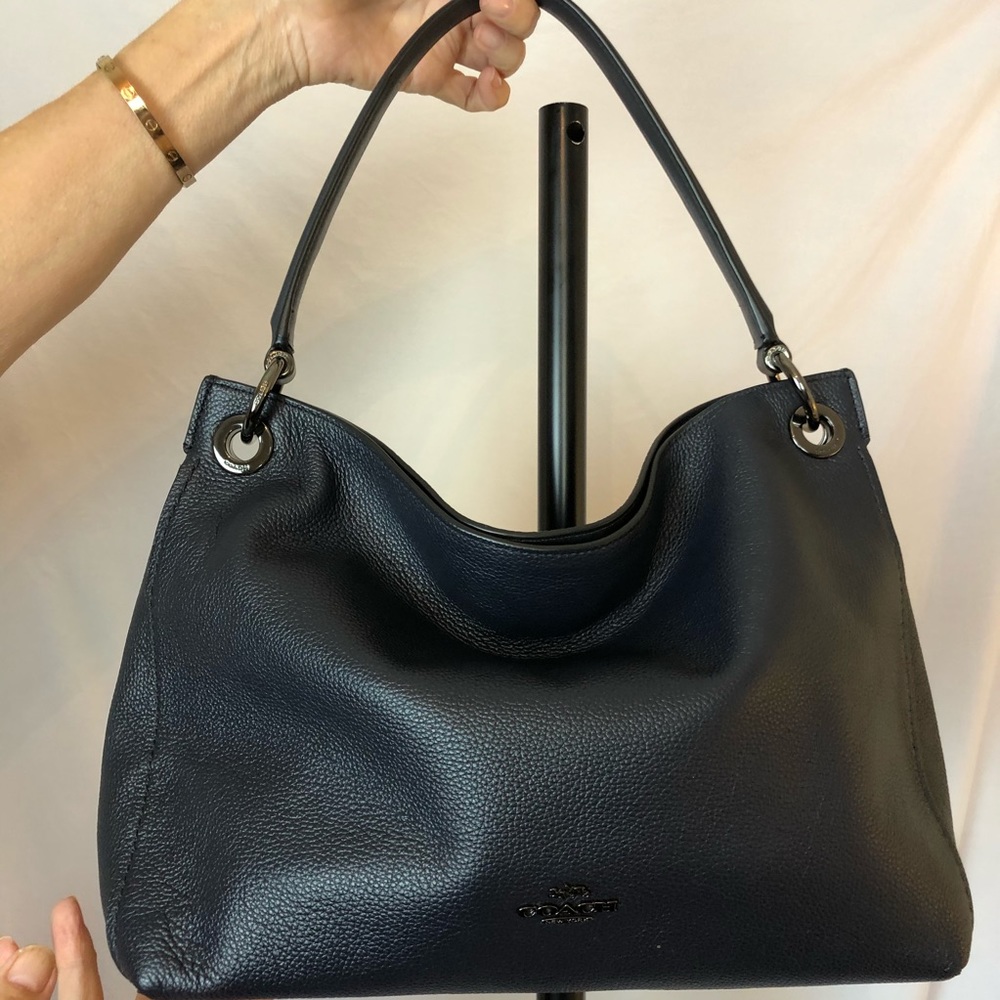 Navy blue brand new coach purse